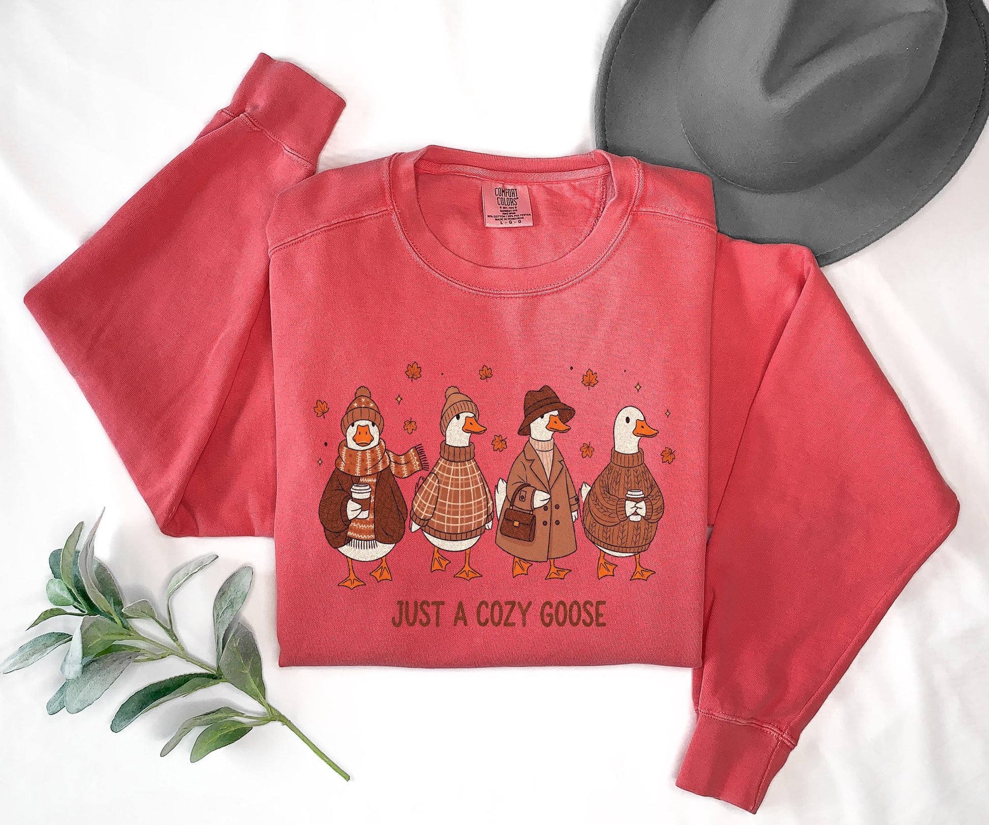 Cozy Goose Shirt Fall Graphic Tee Funny Autumn Goose Lover Thanksgiving Top