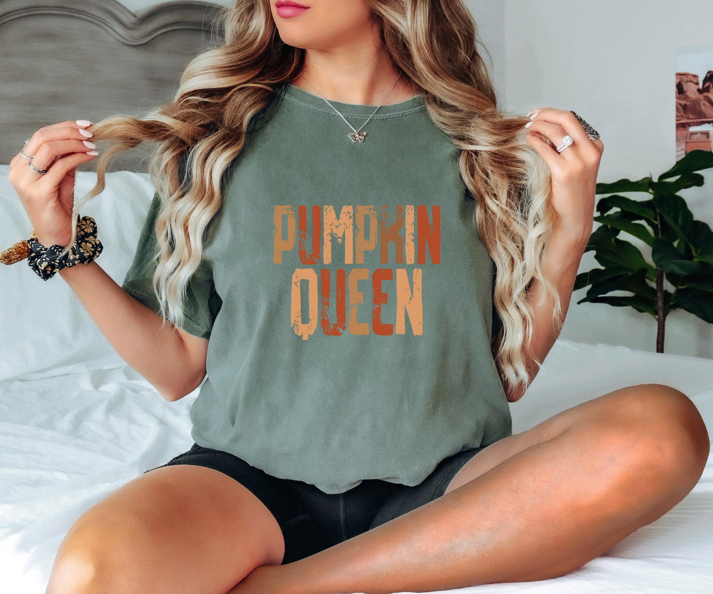 Pumpkin Queen Shirt Fall Graphic Tee Pumpkin Spice Autumn Outfit Halloween Top