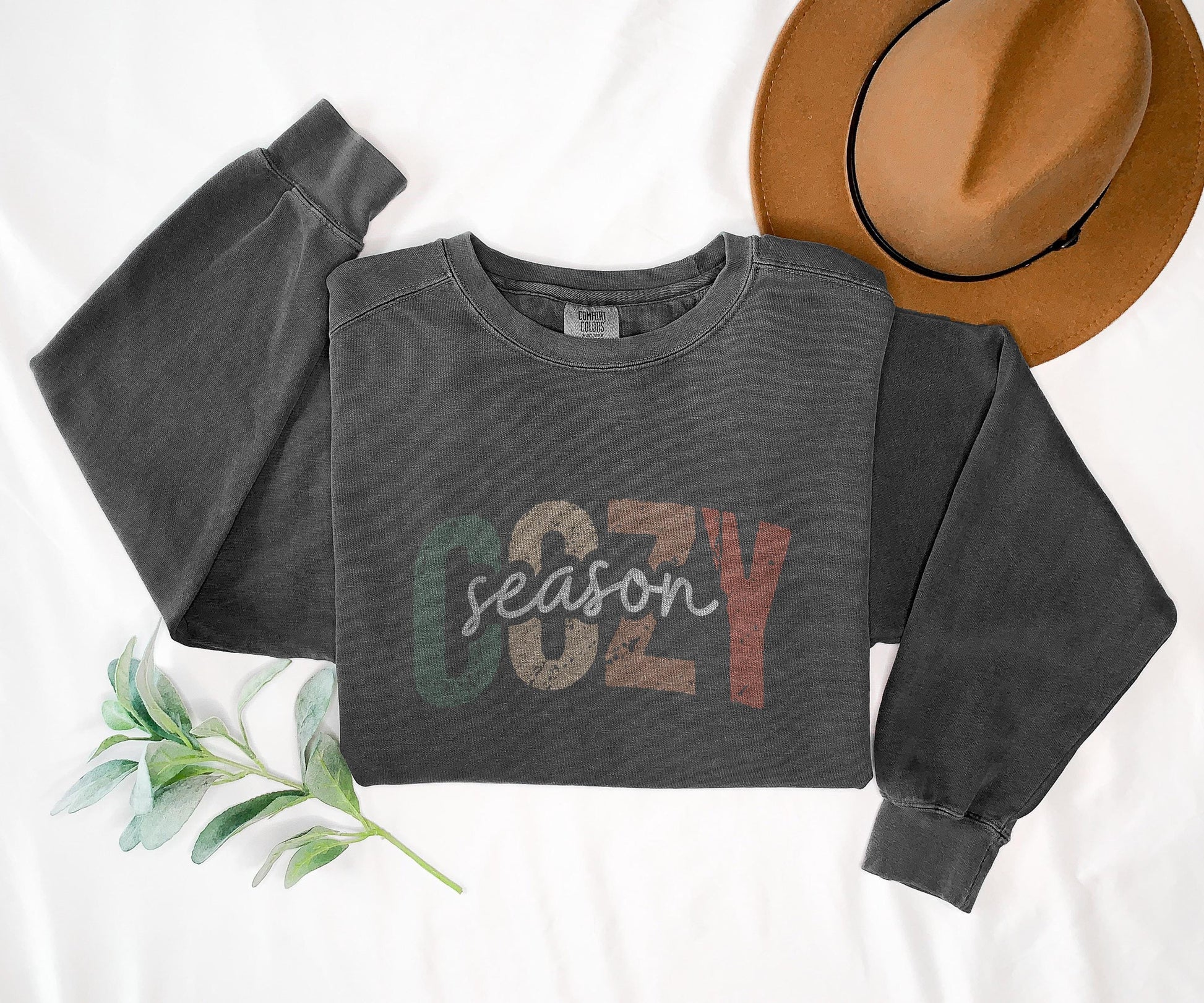 Cozy Season Shirt Fall Graphic Tee Colorful Cozy Autumn Outfit Thanksgiving Top