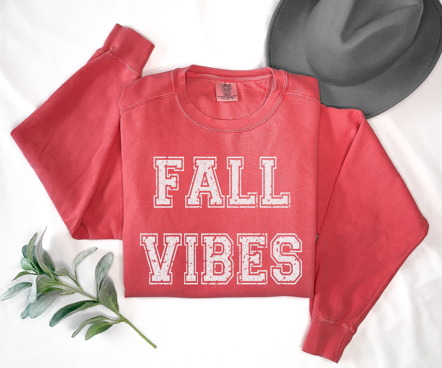 Fall Vibes Shirt Distressed Graphic Tee Autumn Outfit Cozy Thanksgiving Top