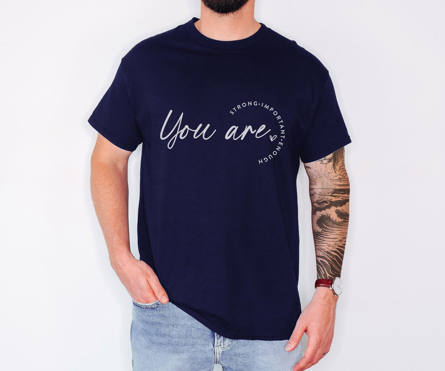 You Are Strong Important Enough Hoodie Christian Bible Verse Clothing Unisex Religious Gift