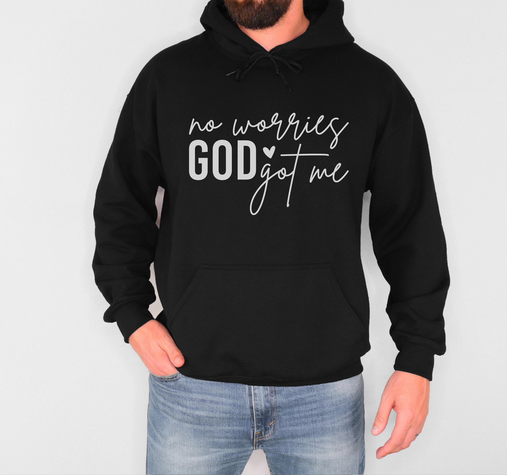 No Worries God got Me Shirt Christian Bible Verse Clothing Unisex Religious Gift