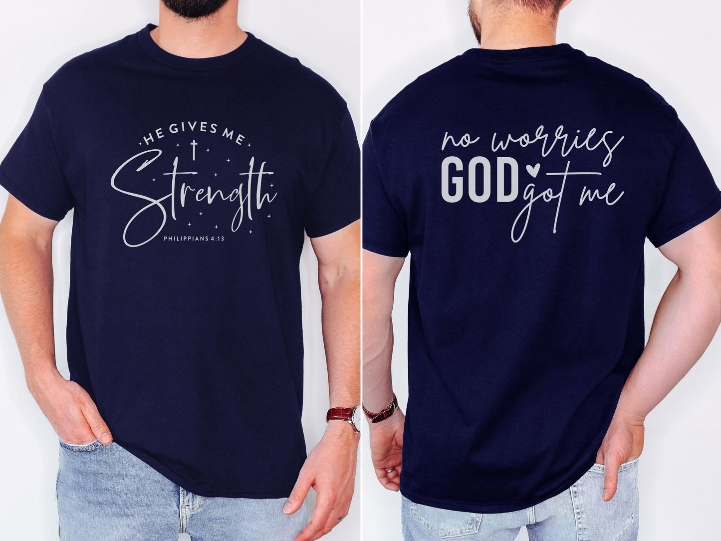 No Worries God got Me Shirt Christian Bible Verse Clothing Unisex Religious Gift