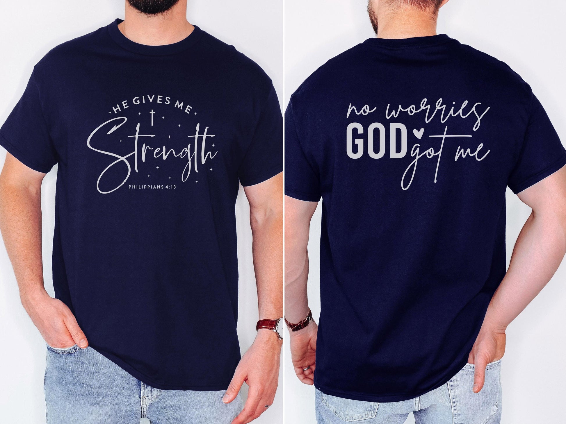 No Worries God got Me Shirt Christian Bible Verse Clothing Unisex Religious Gift