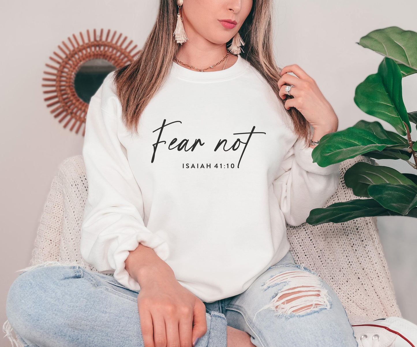 Fear Not Isaiah 41 10 Shirt Christian Bible Verse Clothing Unisex Religious Gift