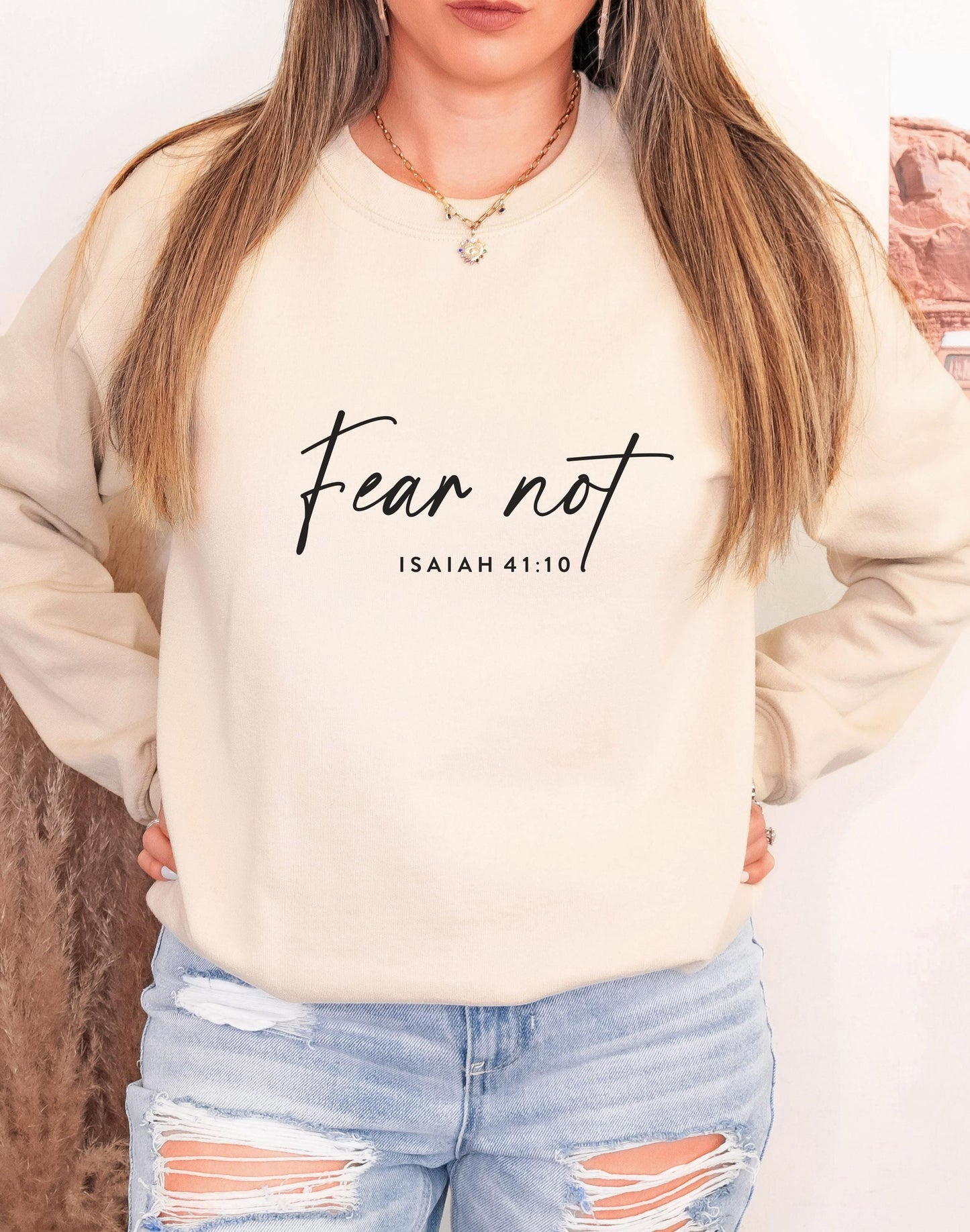 Fear Not Isaiah 41 10 Shirt Christian Bible Verse Clothing Unisex Religious Gift