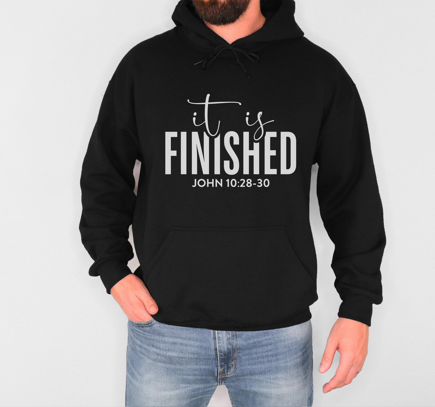 It is Finished John 10:28-30 Christian Apparel Bible Verse Clothing Unisex Religious Gift