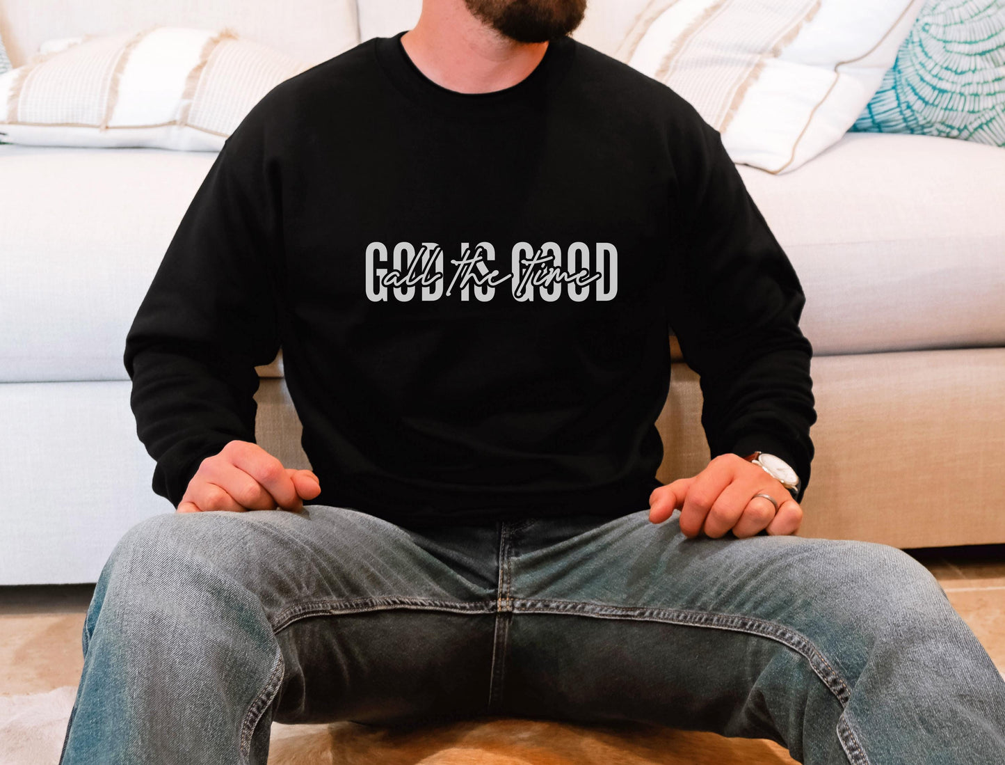 God Is Good Sweatshirt Hoodie Shirt Bible Verse Clothing Religious Gift Christian