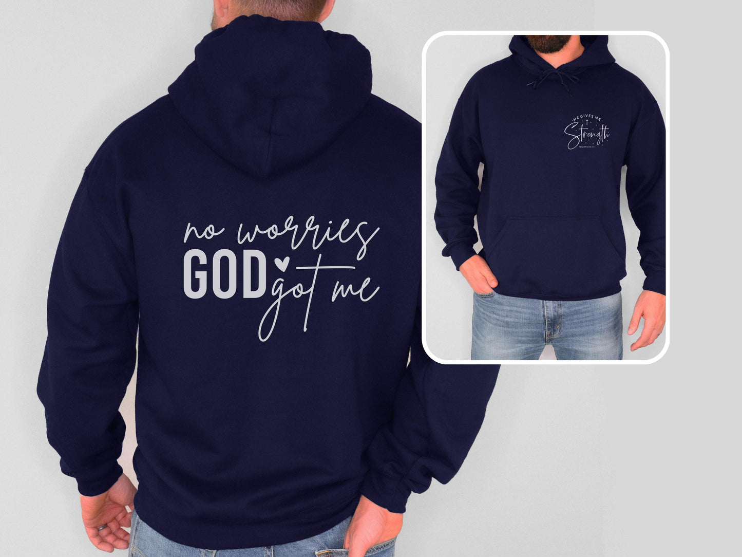 No Worries God got Me Shirt Christian Bible Verse Clothing Unisex Religious Gift