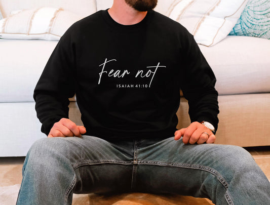 Fear Not Isaiah 41 10 Shirt Christian Bible Verse Clothing Unisex Religious Gift