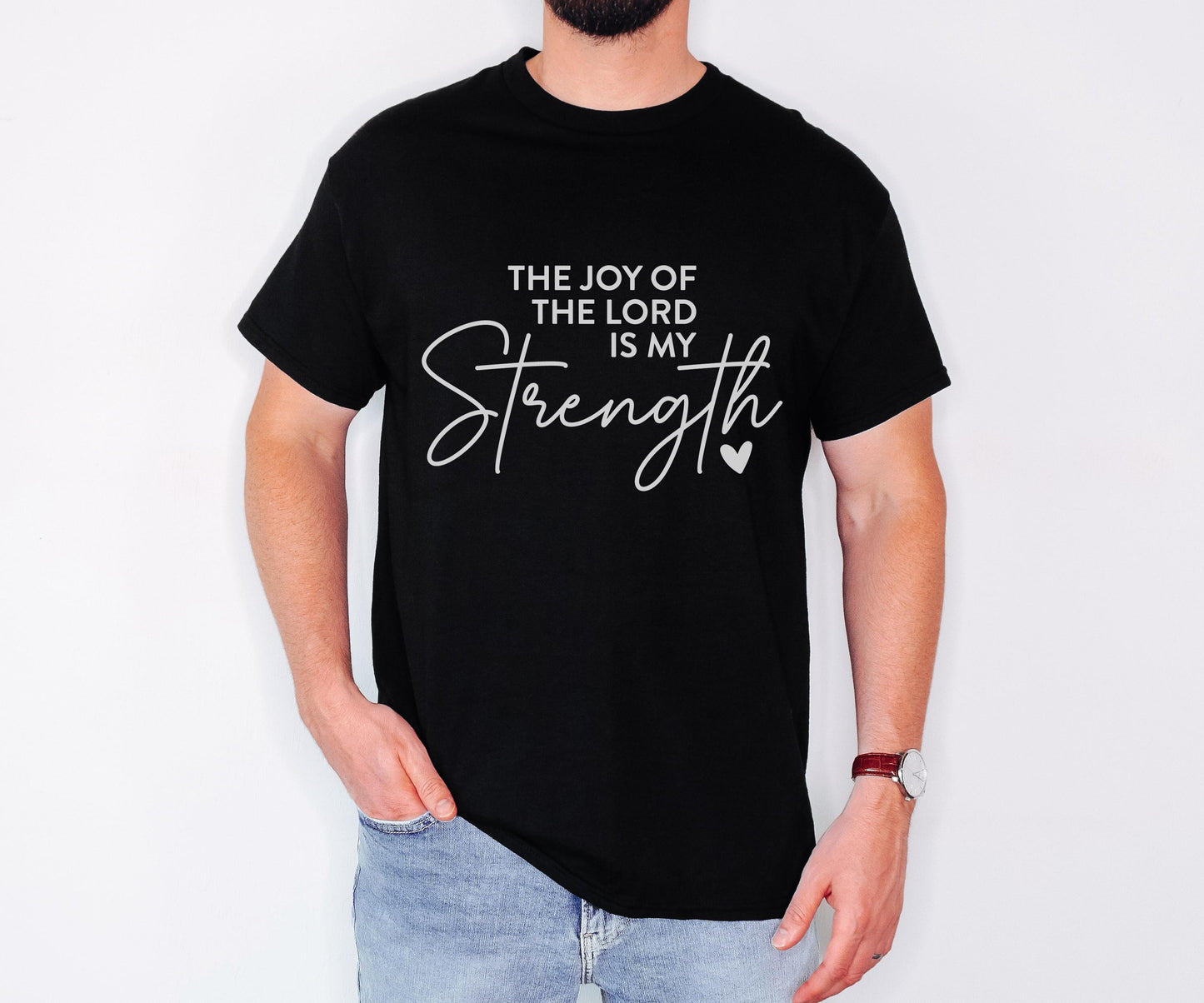 The Joy of the Lord is My Strength Christian Apparel Bible Verse Clothing Unisex Religious Gift