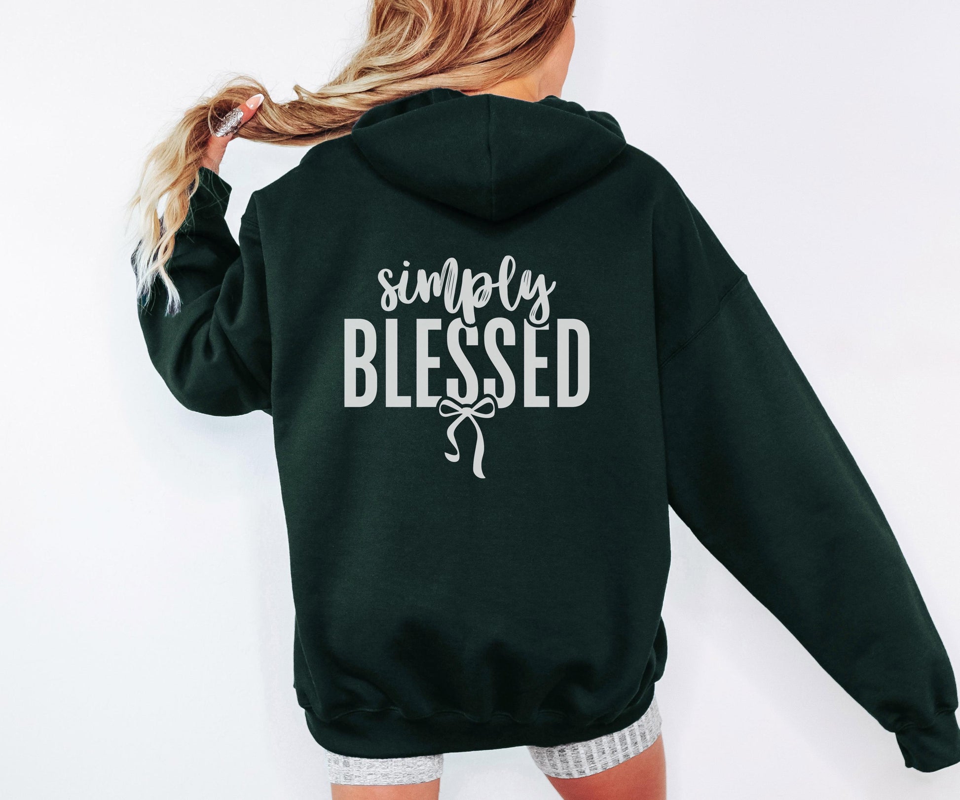 Simply Blessed Bow - Christian Apparel Bible Verse Clothing Unisex Religious Gift