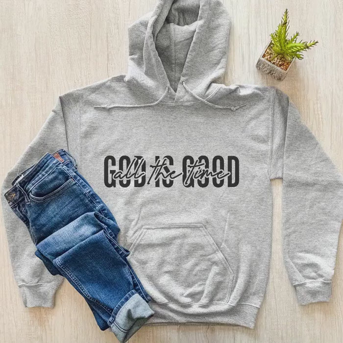 God Is Good Sweatshirt Hoodie Shirt Bible Verse Clothing Religious Gift Christian